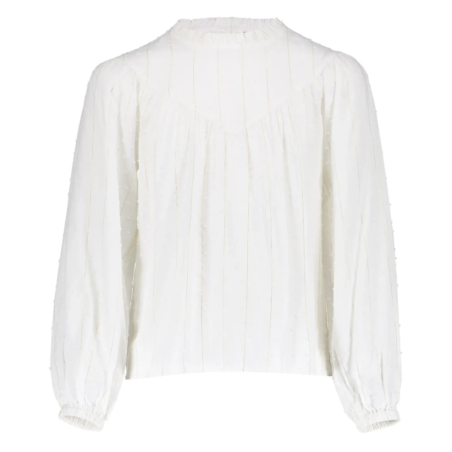 Tops & T-shirts*Geisha Fashion Geisha Girls Blouse Met Lurex En Dotjes 43636K-26 off-white