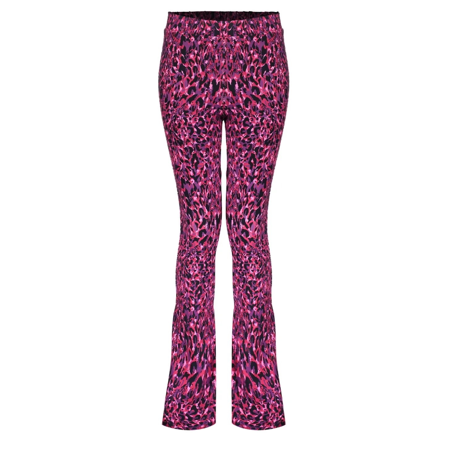 Broeken*Geisha Fashion Geisha Girls Broek Met Panterprint 41580K-60 zwart