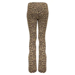 Broeken*Geisha Fashion Geisha Girls Broek Met Panterprint En Lurex 41675K-20 camel