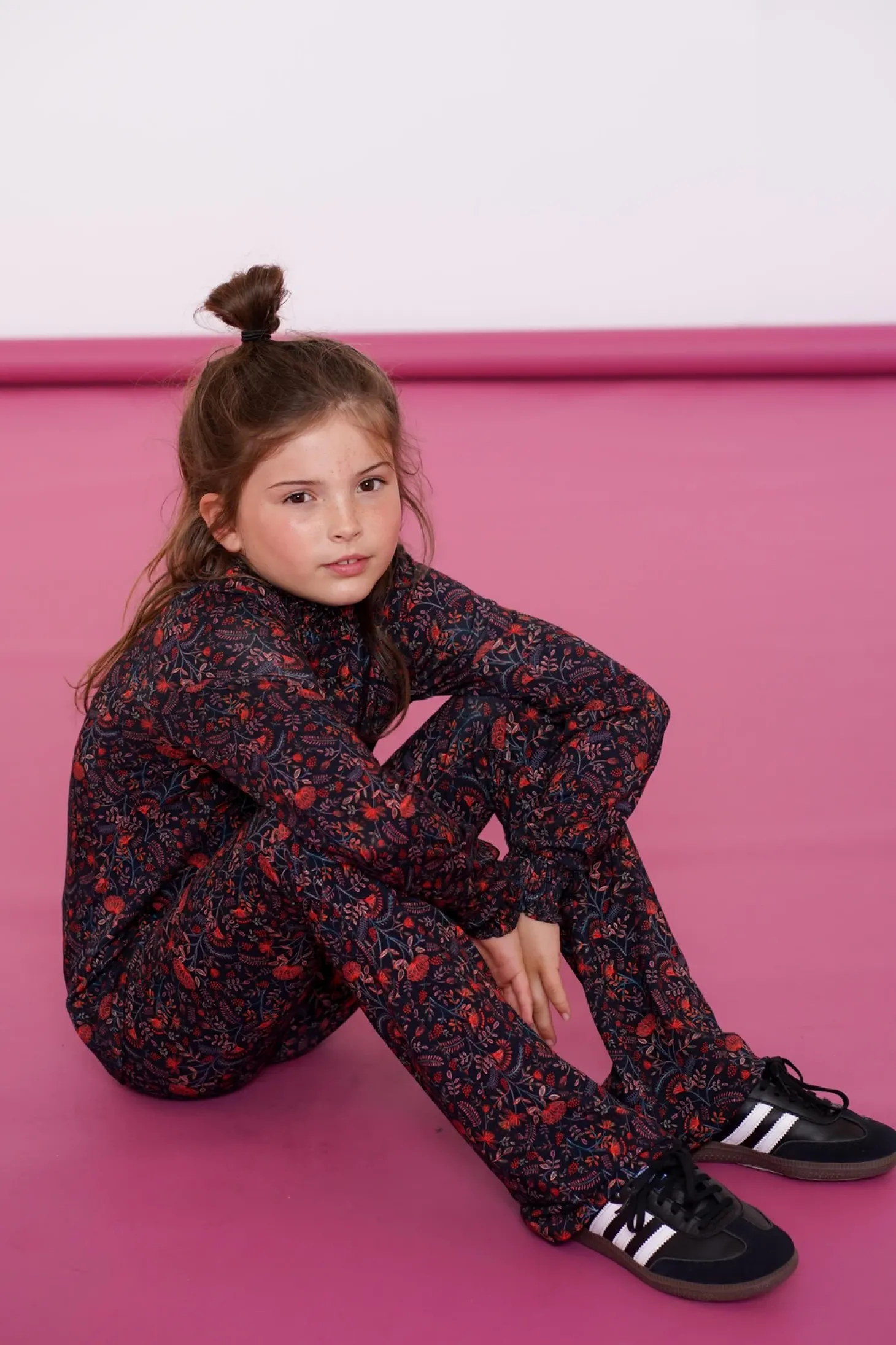 Broeken*Geisha Fashion Geisha Girls Broek Met Panterprint 41580K-60 zwart