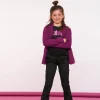 Broeken*Geisha Fashion Geisha Girls Broek Met Pinstripe 41669K-20 zwart