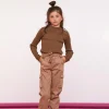 Broeken*Geisha Fashion Geisha Girls Cargo Broek Met Ceintuur 41518K-10 sand