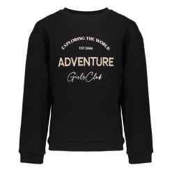 Truien & Vesten*Geisha Fashion Geisha Girls Comfy Sweater Met Tekst 42633K-24 zwart