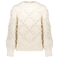 Truien & Vesten*Geisha Fashion Geisha Girls Gebreide Trui Met Pompons 44554K-23 off-white