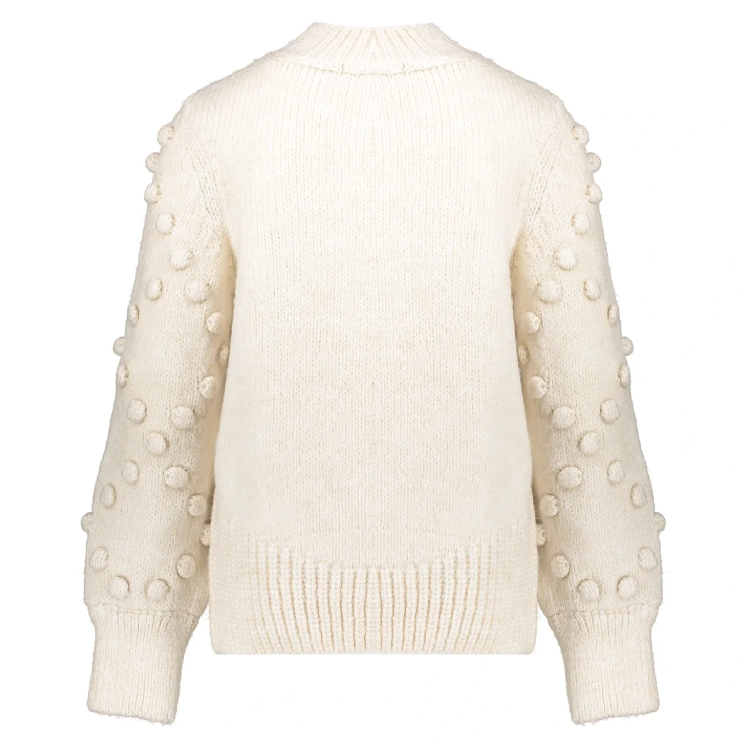 Truien & Vesten*Geisha Fashion Geisha Girls Gebreide Trui Met Pompons 44554K-23 off-white