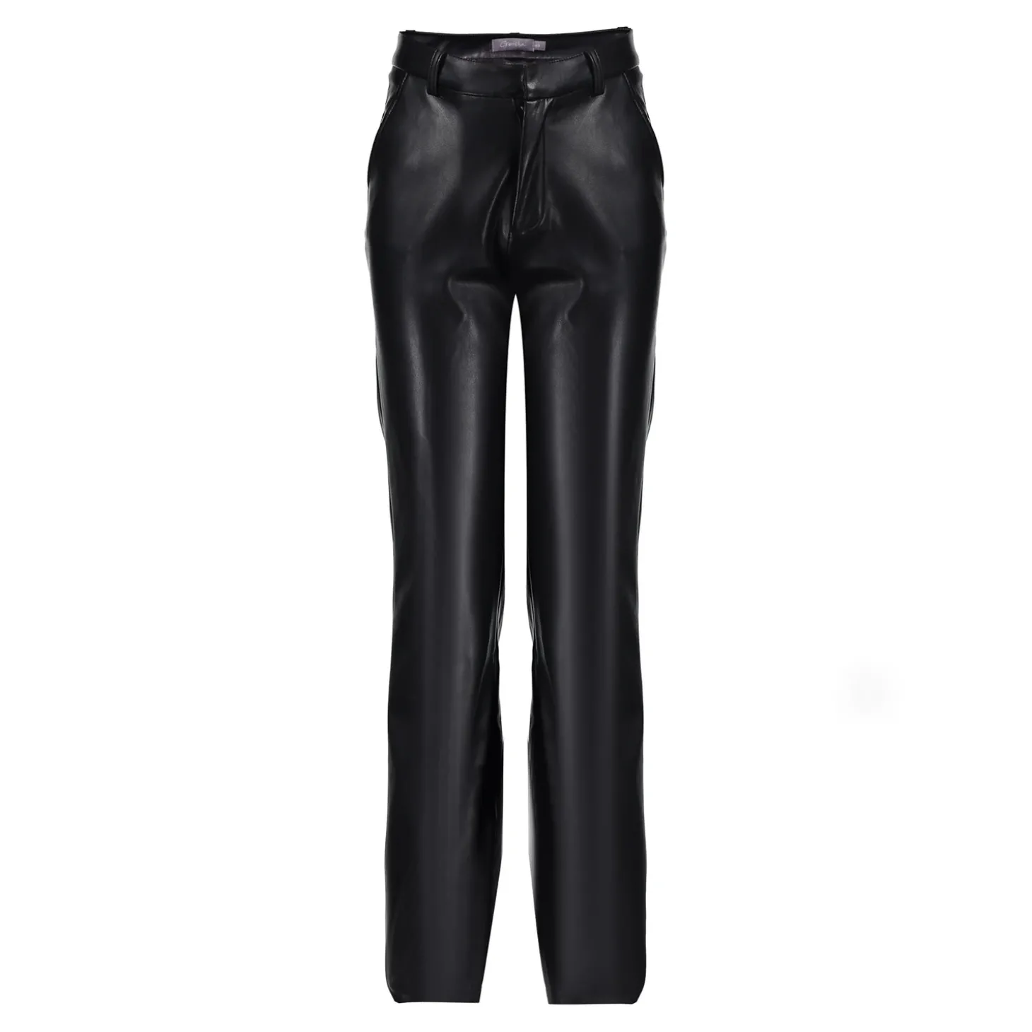Broeken*Geisha Fashion Geisha Girls Leren Pu Broek 41565K-19 zwart