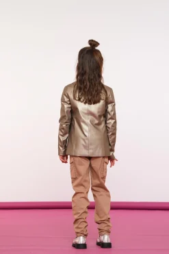Jasjes & Blazers*Geisha Fashion Geisha Girls Metallic Blazer 45580K-21 gold
