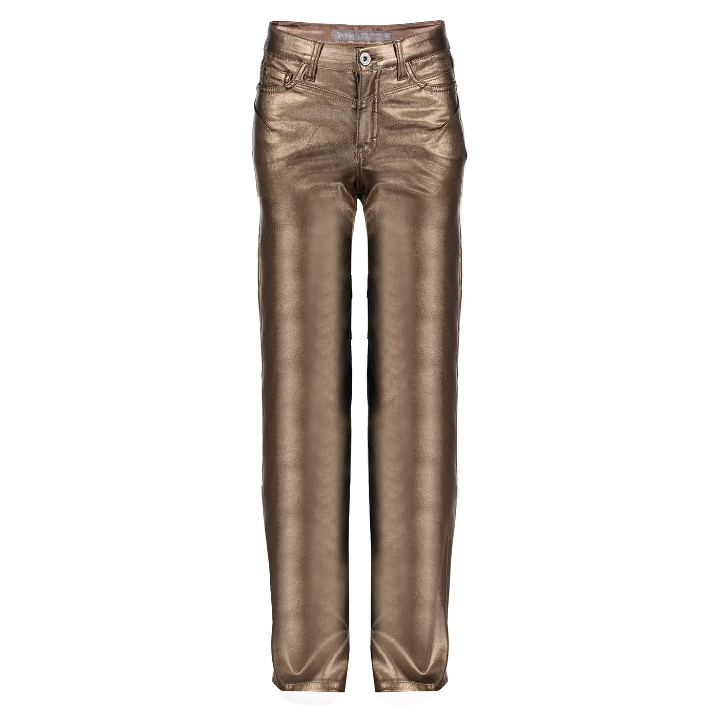 Broeken | Denim*Geisha Fashion Geisha Girls Metallic Jeans 41500K-10 copper