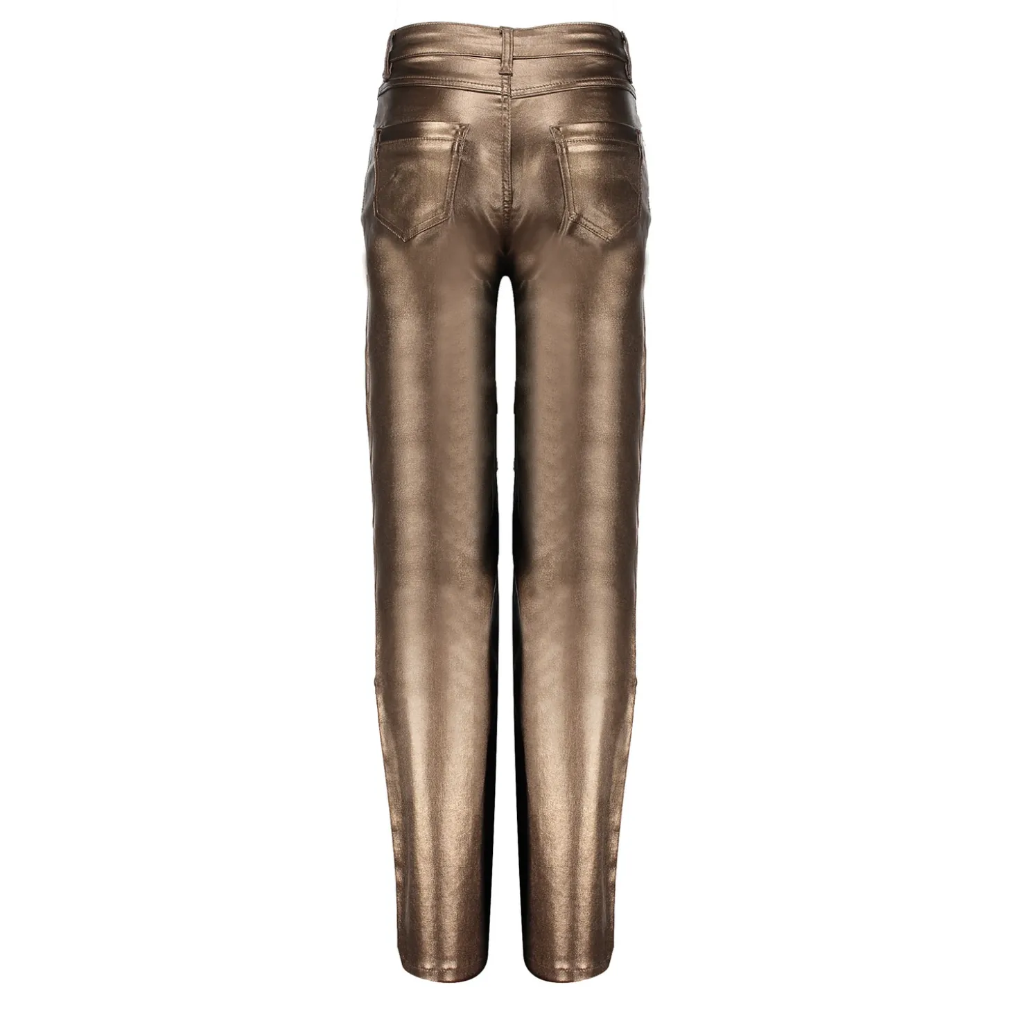 Broeken | Denim*Geisha Fashion Geisha Girls Metallic Jeans 41500K-10 copper