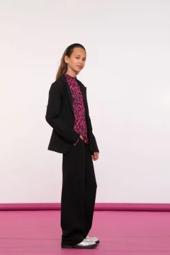 Broeken*Geisha Fashion Geisha Girls Pantalon Straight Fit 41578K-60 zwart