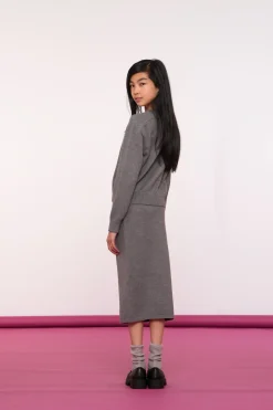 Truien & Vesten*Geisha Fashion Geisha Girls Ribgebreide Trui 44501K-10 grey melange