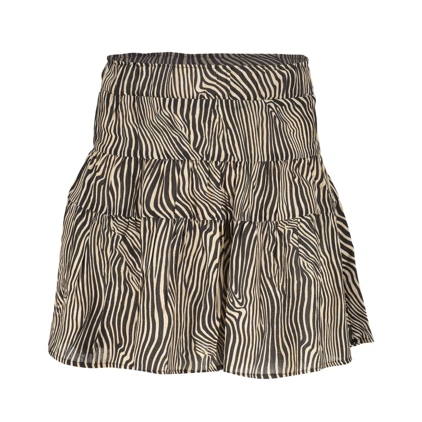 Rokken*Geisha Fashion Geisha Girls Rokje Met Zebra Print En Lurex 46595K-20 off-white