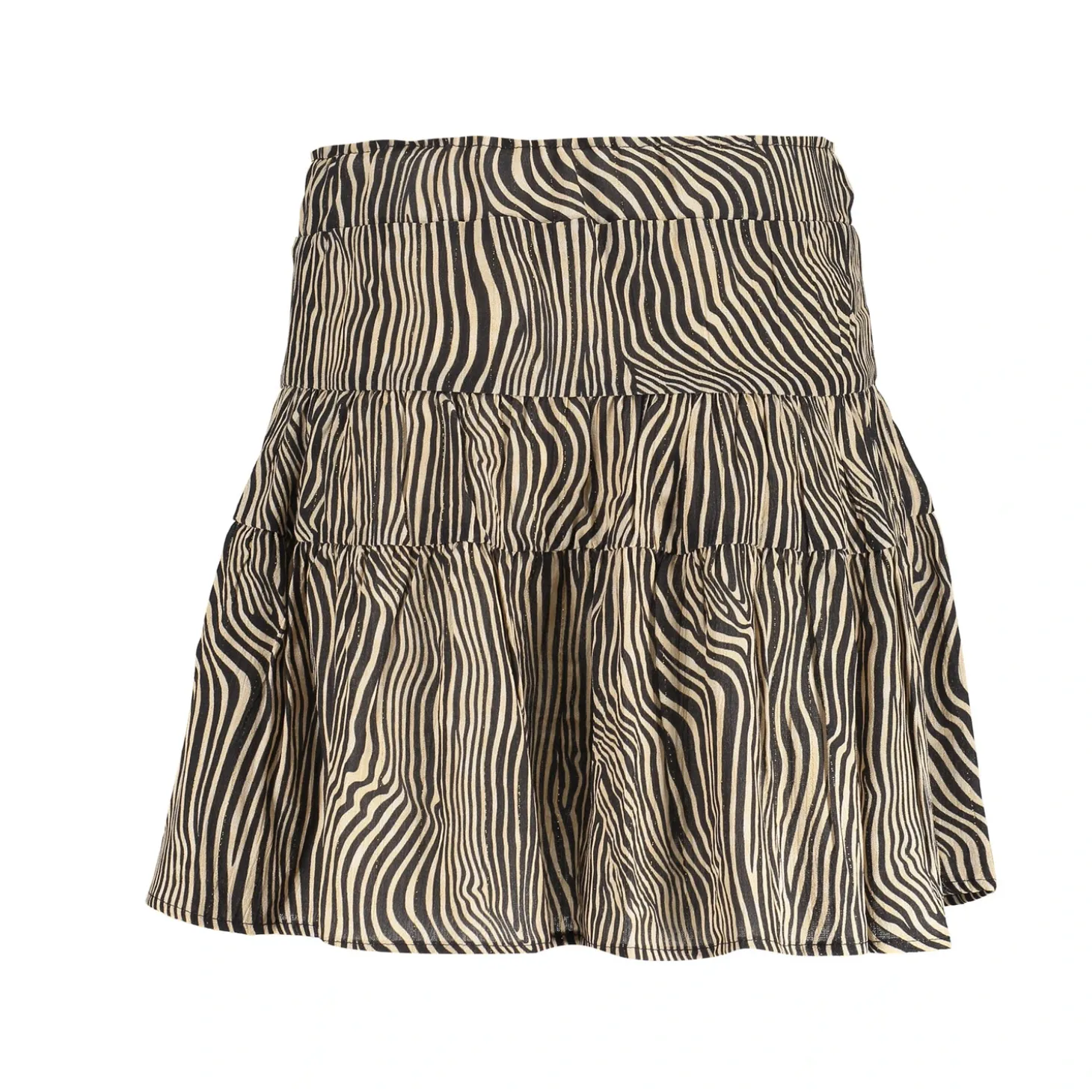 Rokken*Geisha Fashion Geisha Girls Rokje Met Zebra Print En Lurex 46595K-20 off-white