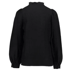 Tops & T-shirts | Blouses*Geisha Fashion Geisha Girls Ruffle Blousje 43633K-26 zwart