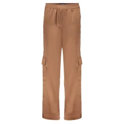 Broeken*Geisha Fashion Geisha Girls Satin Pantalon Met Cargo Zakken 41593K-21 bronze