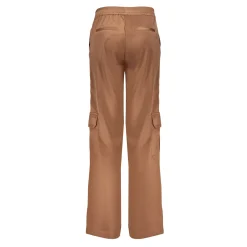 Broeken*Geisha Fashion Geisha Girls Satin Pantalon Met Cargo Zakken 41593K-21 bronze