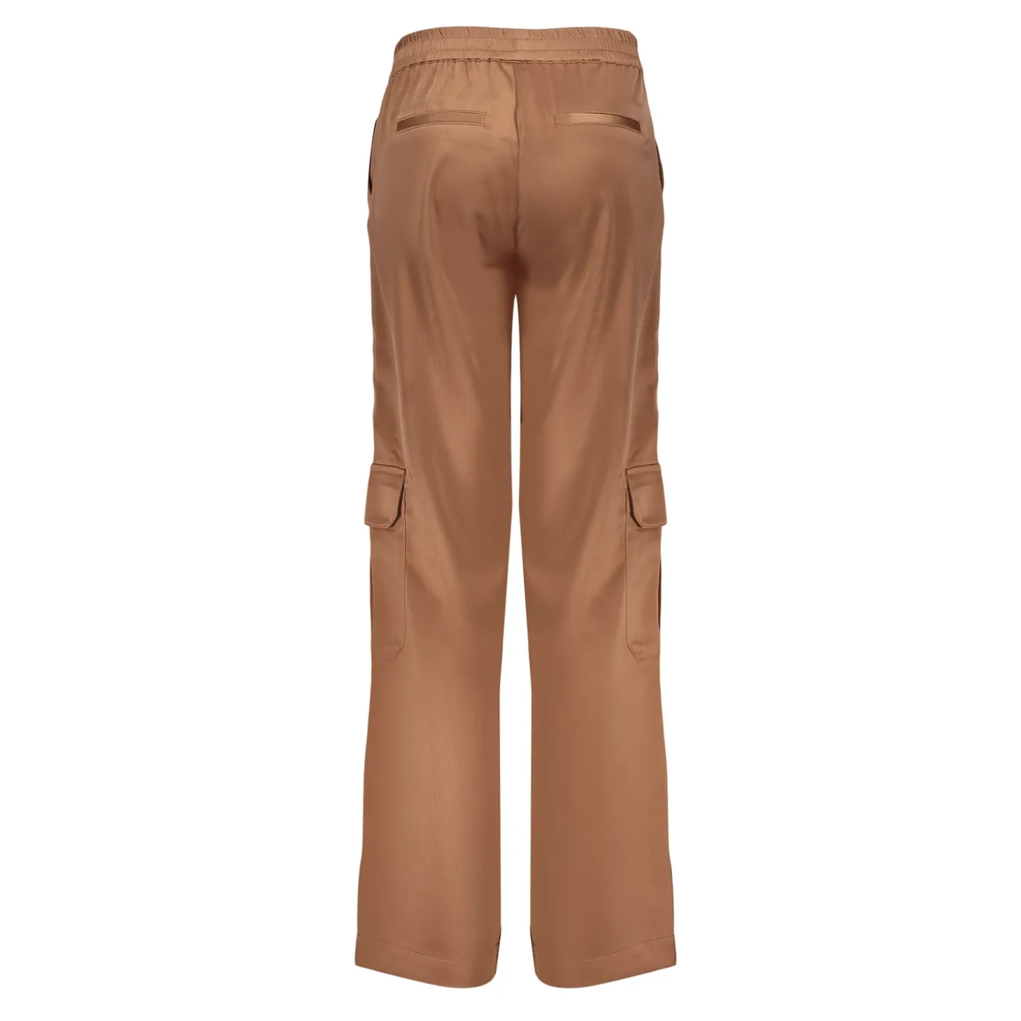 Broeken*Geisha Fashion Geisha Girls Satin Pantalon Met Cargo Zakken 41593K-21 bronze
