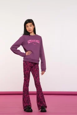 Truien & Vesten*Geisha Fashion Geisha Girls Sweater Met Tekst 42634K-24 paars