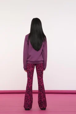 Truien & Vesten*Geisha Fashion Geisha Girls Sweater Met Tekst 42634K-24 paars