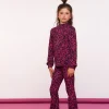 Tops & T-shirts*Geisha Fashion Geisha Girls Top Met Panterprint 42539K-60 zwart
