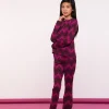 Tops & T-shirts*Geisha Fashion Geisha Girls Top Met Zigzag Print 42668K-20 fuchsia
