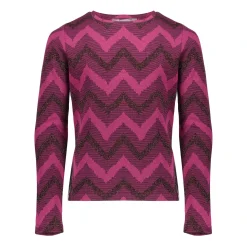 Tops & T-shirts*Geisha Fashion Geisha Girls Top Met Zigzag Print 42668K-20 fuchsia