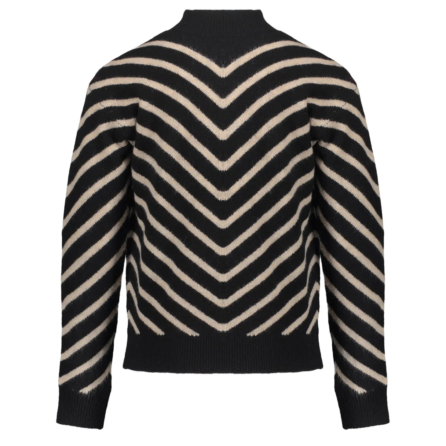 Truien & Vesten*Geisha Fashion Geisha Girls Trui Met Strepen 44507K-10 zwart