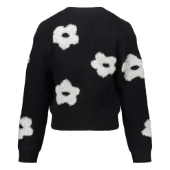 Truien & Vesten*Geisha Fashion Geisha Girls Vestje Met Bloemen 44506K-10 zwart