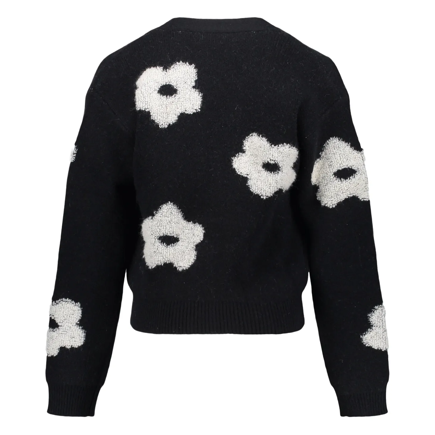 Truien & Vesten*Geisha Fashion Geisha Girls Vestje Met Bloemen 44506K-10 zwart