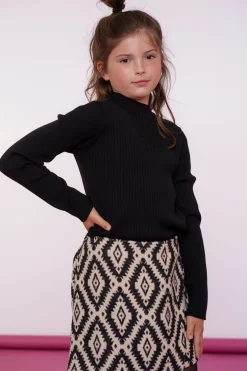Truien & Vesten*Geisha Fashion Pullover Basic V zwart
